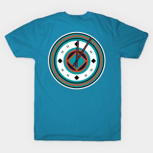 Teal Monster Clock v.2 T-Shirt